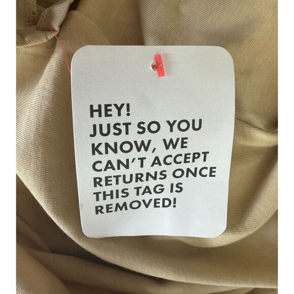 Asos Design Halter Midi Dress Open Back Size 8 Tan Strappy Tie Back Cut Out New - Picture 12 of 12